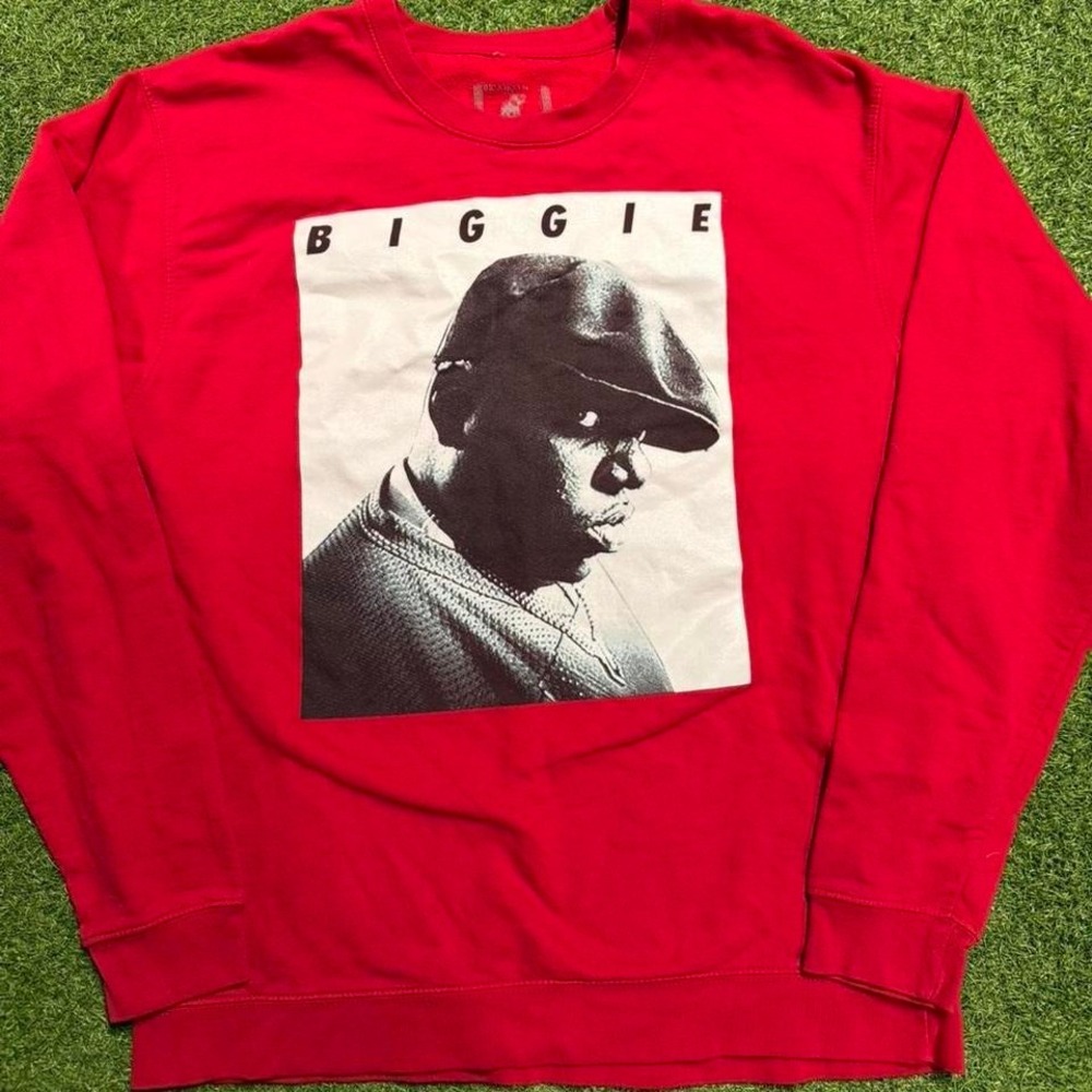 Red Biggie Smalls crewneck sweatshirt Size L‎ #hiphop #rapper